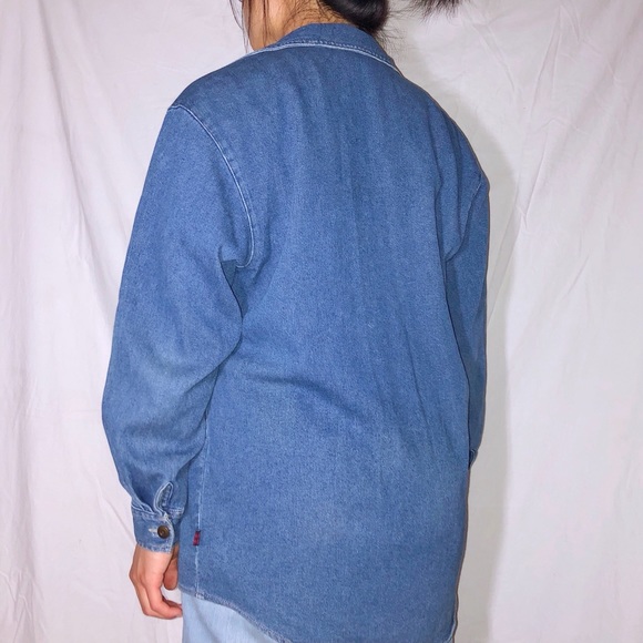 Vintage Woolrich Denim Casual Shirt Sz S - Picture 4 of 4